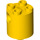 LEGO Yellow Brick 2 x 2 x 2 Round with Bottom Axle Holder &#039;x&#039; Shape &#039;+&#039; Orientation (30361)
