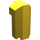 LEGO Yellow Brick 2 x 2 x 3.3 Octagonal Corner (6043)