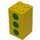 LEGO Yellow Brick 2 x 2 x 3 with Green Dots (30145)