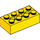 LEGO Yellow Brick 2 x 4 with Axle Holes (39789)