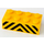 LEGO Yellow Brick 2 x 4 with Danger Stripes Sticker (3001)