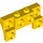 LEGO Gul Kloss 2 x 4 x 0.7 med Front Knotter og tynne sidebuer (14520)