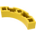 LEGO Gul Klods 4 x 4 Rund Hjørne (Bred med 3 knops) (48092 / 72140)