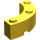 LEGO Gelb Backstein 4 x 4 Runden Ecke (Breit mit 3 Bolzen) (48092 / 72140)
