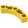 LEGO Jaune Brique 4 x 4 Rond Coin (Large avec 3 Goujons) (48092 / 72140)