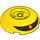 LEGO Jaune Brique 4 x 4 Rond Dome Haut avec rouge Cyclops Eye et Noir Visière (79850 / 93360)