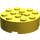 LEGO Yellow Brick 4 x 4 Round with Hole (87081)