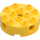 LEGO Amarillo Ladrillo 4 x 4 Circular con Agujeros (6222)