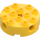 LEGO Amarillo Ladrillo 4 x 4 Circular con Agujeros (6222)