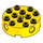 LEGO Yellow Brick 4 x 4 Round with Holes (6222)