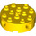 LEGO Yellow Brick 4 x 4 Round with Holes (6222)