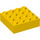 LEGO Gelb Backstein 4 x 4 mit Magnet (49555)