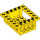 LEGO Geel Steen 6 x 6 x 2 met 4 x 4 Uitsparing en 3 Pin Gaten each Einde (47507)