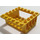 LEGO Geel Steen 6 x 6 x 2 met 4 x 4 Uitsparing en 3 Pin Gaten each Einde (47507)