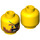 LEGO Jaune Brique Bounty Captain Minifigure Diriger (Goujon solide encastré) (3626 / 19208)