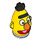 LEGO Yellow Burt Minifigure head (70610)