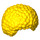 LEGO Jaune Bushy Bulle Style Cheveux (86385 / 87995)