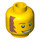 LEGO Yellow Butcher Head (Safety Stud) (3626 / 99295)