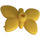 LEGO Yellow Butterfly (Engraved)