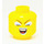 LEGO Yellow Cabaret Singer Head (Recessed Solid Stud) (3626)