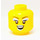 LEGO Yellow Cabaret Singer Head (Recessed Solid Stud) (3626)