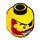 LEGO Yellow Captain Redbeard Minifigure Head (Recessed Solid Stud) (3626 / 69442)