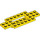 LEGO Giallo Macchina Base 10 x 4 x 2/3 con 4 x 2 Centre Well (30029)