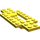 LEGO Gelb Auto Base 10 x 4 x 2/3 mit 4 x 2 Centre Well (30029)