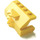 LEGO Yellow Car Brush Holder with Hinge Bottom