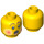 LEGO Yellow Caroler, Head (Recessed Solid Stud) (3626 / 86194)