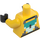 LEGO Yellow Cave Explorer Minifig Torso (973 / 76382)