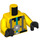 LEGO Yellow Cave Explorer Minifig Torso (973 / 76382)