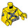 LEGO Yellow Chainsaw Dave Minifig Torso (973 / 76382)