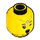 LEGO Yellow Chang&#039;e Minifigure Head (Recessed Solid Stud) (3626 / 81097)