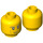 LEGO Yellow Chase McCain Head (Recessed Solid Stud) (3626 / 12775)