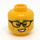 LEGO Gelb Chief Wheeler Minifigure Kopf (Einbau-Vollbolzen) (3626 / 66173)