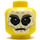 LEGO Yellow Chopper Maroon Minifigure Head (Recessed Solid Stud) (3626 / 37265)