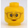 LEGO Giallo City People Pack Grandmother Minifigure Testa (Perno solido incassato) (3626 / 26848)