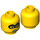 LEGO Gelb Clara Minifigure Kopf (Einbau-Vollbolzen) (3626 / 68020)