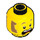 LEGO Giallo Clemmons - Gallina Abito Minifigure Testa (Perno solido incassato) (3626 / 79216)