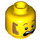 LEGO Yellow Clemmons - Chicken Suit Minifigure Head (Recessed Solid Stud) (3626 / 79216)