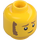 LEGO Giallo Clemmons - Gallina Abito Minifigure Testa (Perno solido incassato) (3626 / 79216)