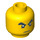 LEGO Yellow Cole Head (Recessed Solid Stud) (15009 / 93619)