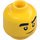 LEGO Jaune Cole avec Cheveux ébouriffés et Tête Band Minifigurine Tête (Montant solide encastré) (3626 / 33894)