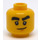 LEGO Geel Cole met Tousled Haar en Hoofd Band Minifigure Hoofd (Verzonken Solid Stud) (3626 / 33894)