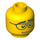 LEGO Yellow Computer Programmer Head With Black Glasses (Safety Stud) (3626 / 10005)