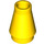 LEGO Yellow Cone 1 x 1 without Top Groove (4589)