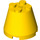 LEGO Gelb Kegel 3 x 3 x 2 mit Achse Loch (6233 / 45176)
