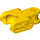 LEGO Gelb Verbinder 2 x 3 mit Ball Socket und glatte Seiten und abgerundete Kanten (93571)