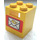 LEGO Jaune Récipient 2 x 2 x 2 avec Mail Envelope avec des tenons pleins (4345)